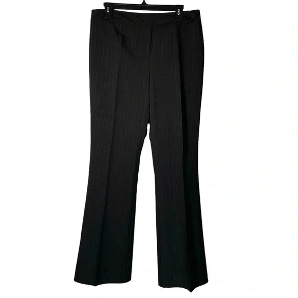 Dorothy Perkins Stripes Workwear Hugh Rise Black Plaid Pants Women Size 10 - Picture 1 of 8